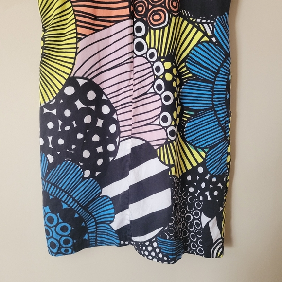 Marimekko Women's Gili Short Sleeve Mini Dress Boxy Floral Print Size 34 XS - Picture 7 of 9